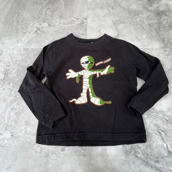 Other - Mmmm Candy Zombie Boys Size 4T Long Sleeve Tee Black Graphic